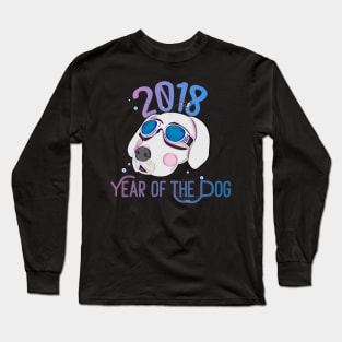 2018 Year of The Dog - New Year's Eve Beagle Long Sleeve T-Shirt